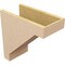 Ekena Millwork 8"W x 16"D x 16"H Classic Burlington Rough Cedar Woodgrain TimberThane Corbel, Primed Tan CORUR08X16X16BURRCPR - alternate 2